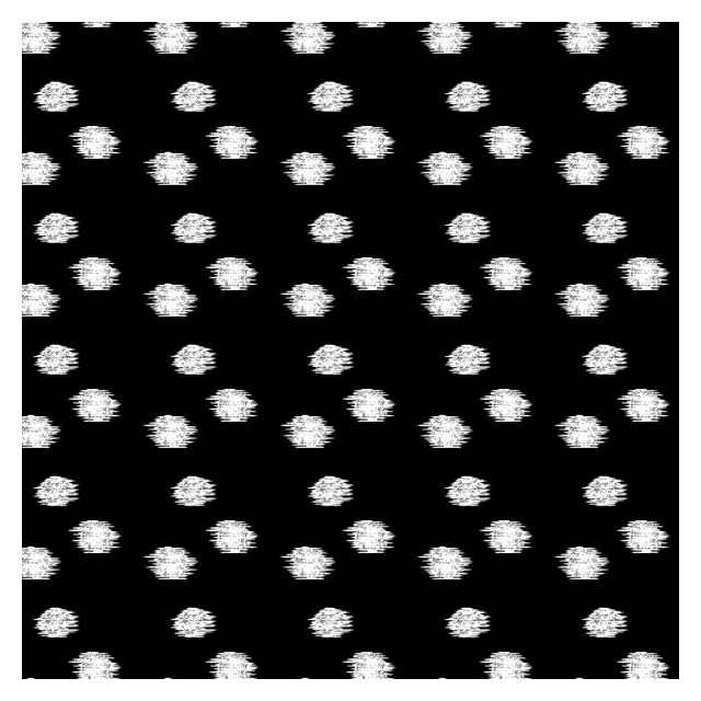 Tissu Viscose Twill Dots blancs sur fond Noir