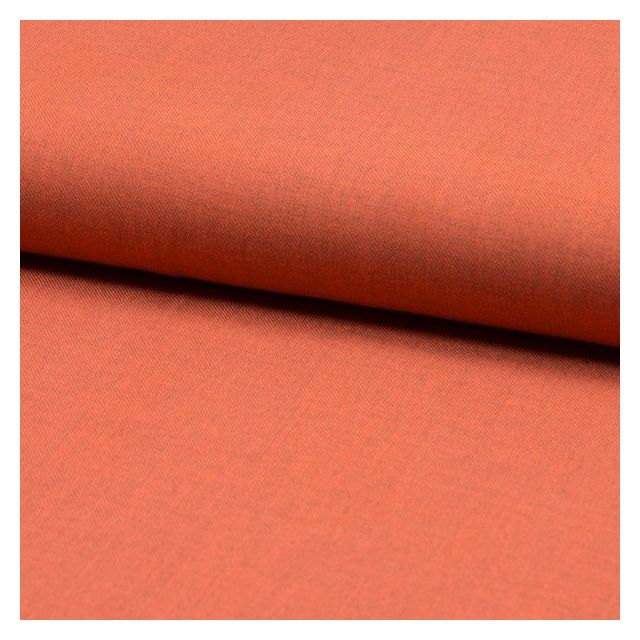 Tissu Viscose Twill  chiné Orange - Par 10 cm