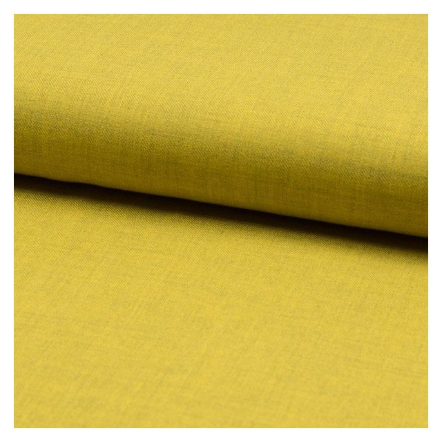 Tissu Viscose Twill chiné Ocre - Par 10 cm