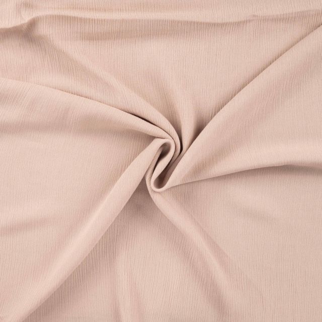 Tissu Crépon de Viscose uni Beige