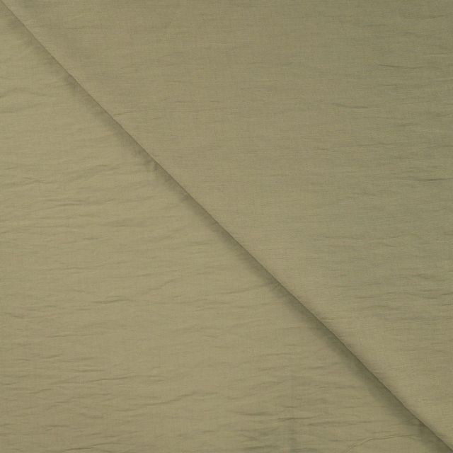 Tissu Viscose nylon uni Vert kaki - Par 10 cm