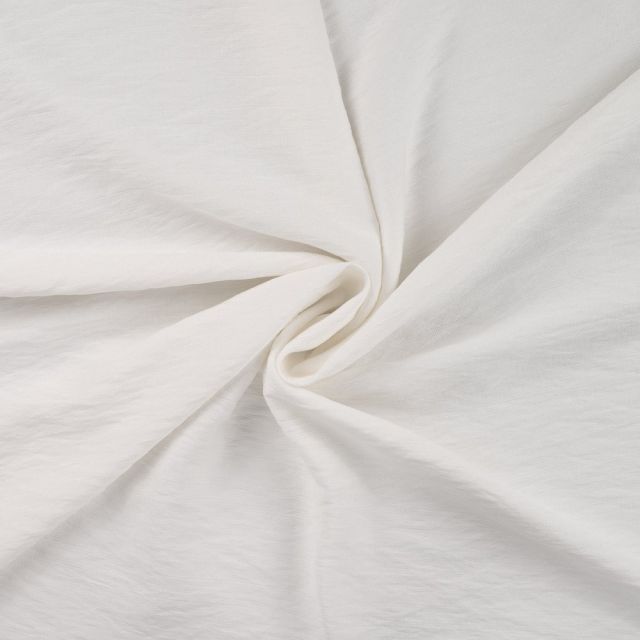 Tissu Viscose nylon uni Blanc