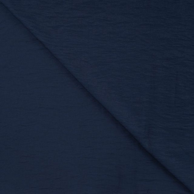 Tissu Viscose nylon uni Bleu marine - Par 10 cm