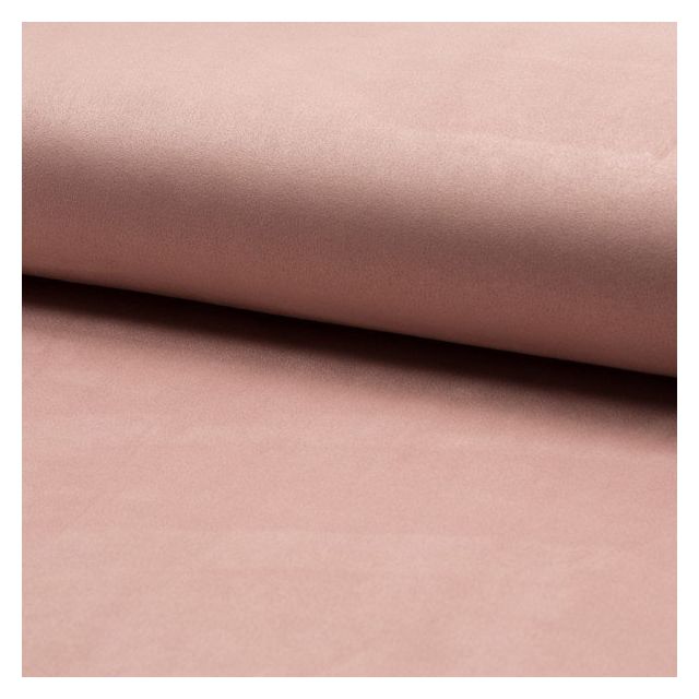 Coupon Tissu Suédine Scuba uni Rose - Coupon de 100 cm