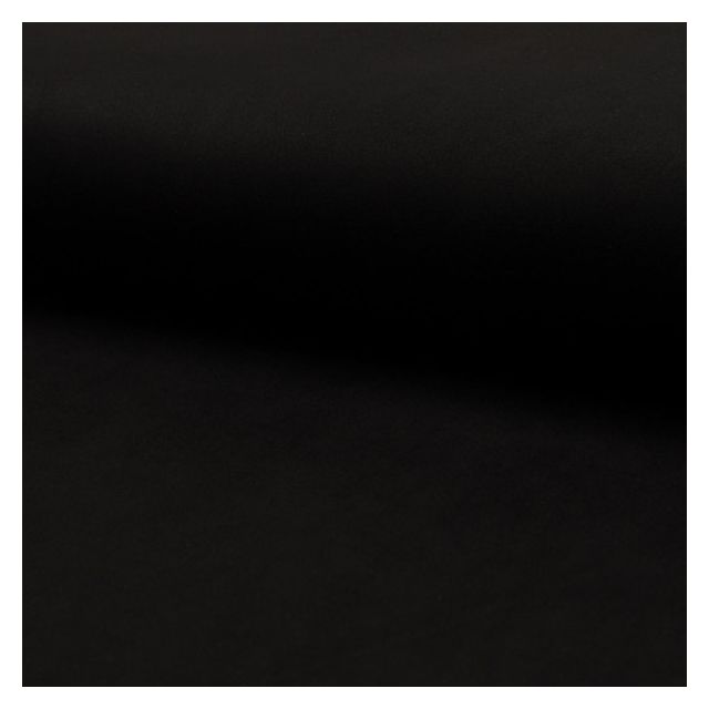Tissu Suédine Scuba uni Noir - Par 10 cm