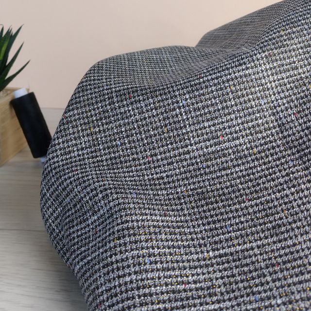 Coupon Tissu Jacquard Craftine Box Sporty Chic - Graphik réversible - Coupon de 200 cm