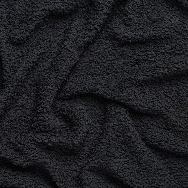 Tissu upcycling Coupon de 2 m Moumoute Noir 