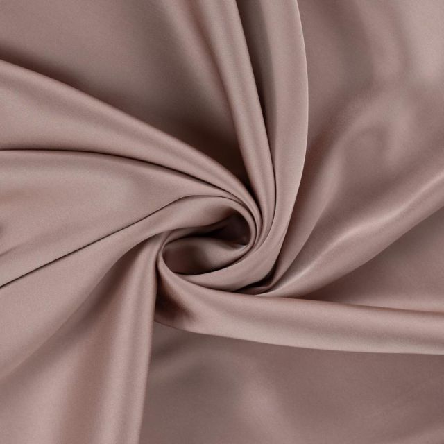 Tissu Viscose   Olivia touché Satin uni  Vieux rose