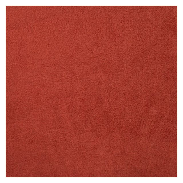 Coupon Tissu Polaire doux uni Brique - Coupon de 50 cm