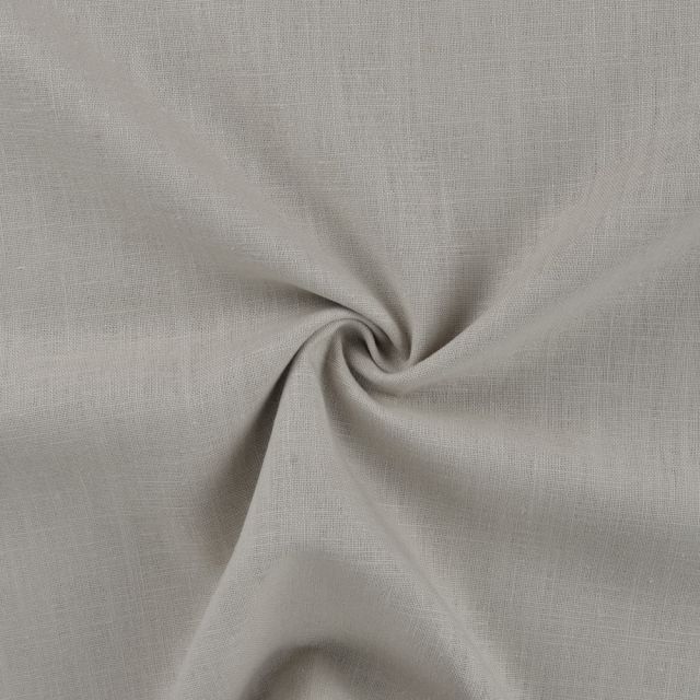 Tissu 100% Lin uni Beige clair