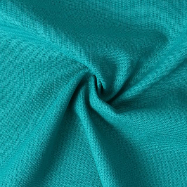 Tissu Viscose Lin Jimmy uni Vert émeraude