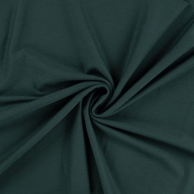 Tissu Jersey Viscose uni Lia Vert épicéa