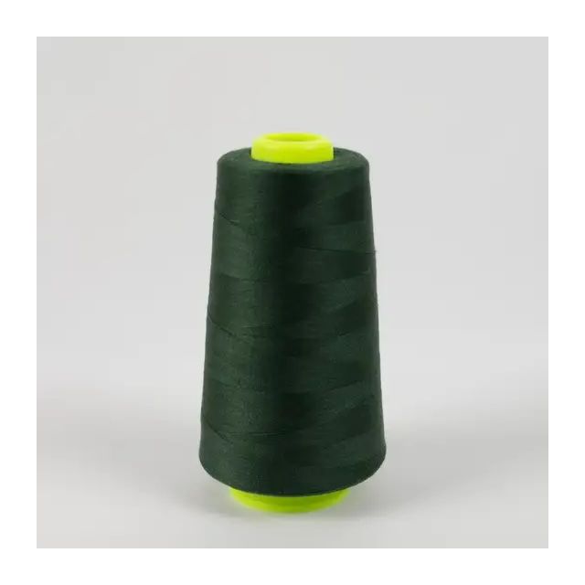 Cône de fil surjeteuse 100% Polyester 2740m Vert foncé