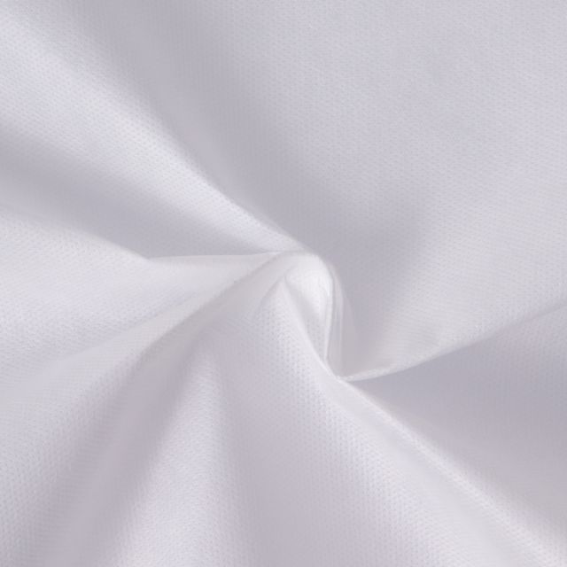 Tissu Fiesta Non tissé déperlant uni Blanc