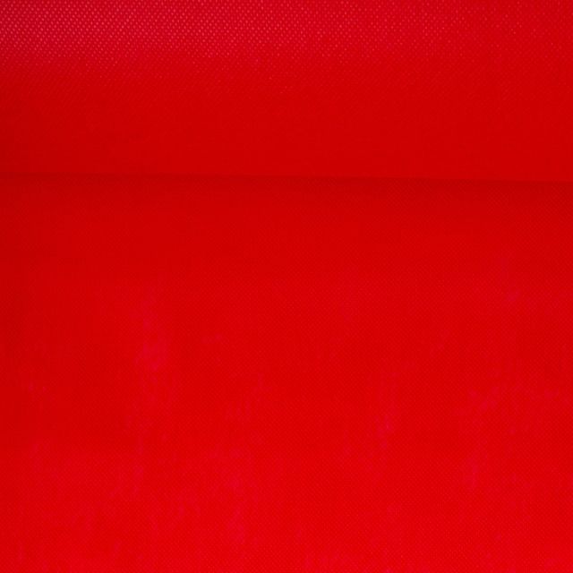Tissu Fiesta Non tissé déperlant uni Rouge