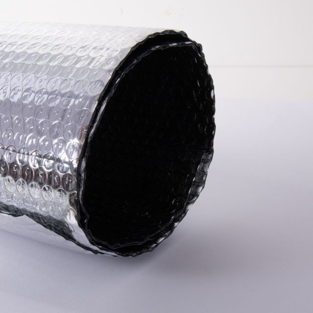 Tissu isolant Gwenda thermo-réflecteur moyen  métallisé uni Argent