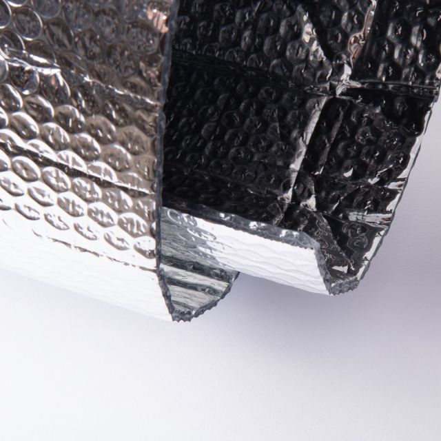 Tissu isolant Gwen thermo-réflecteur fort Gwenda métallisé uni Argent