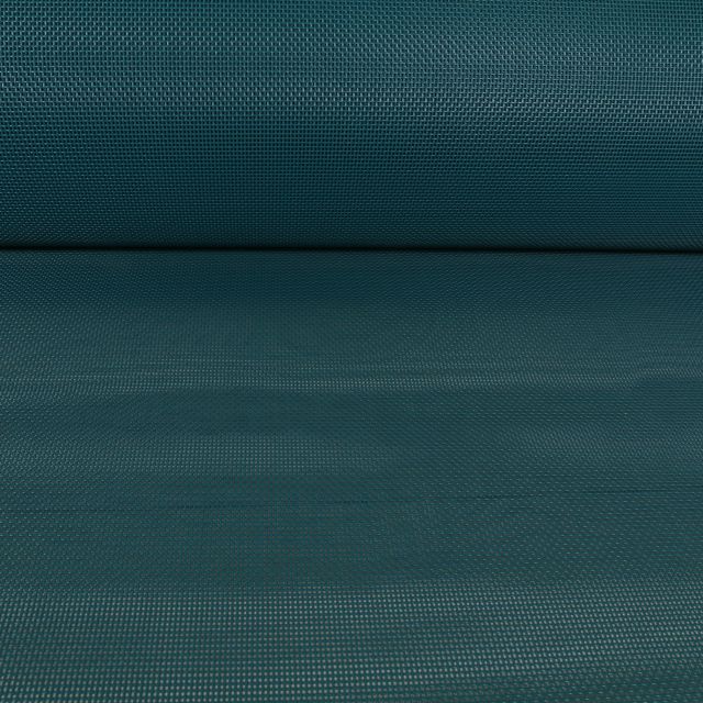 Coupon Toile Transat grille extérieure textilène unie Bleu pétrole - Coupon de 30 cm