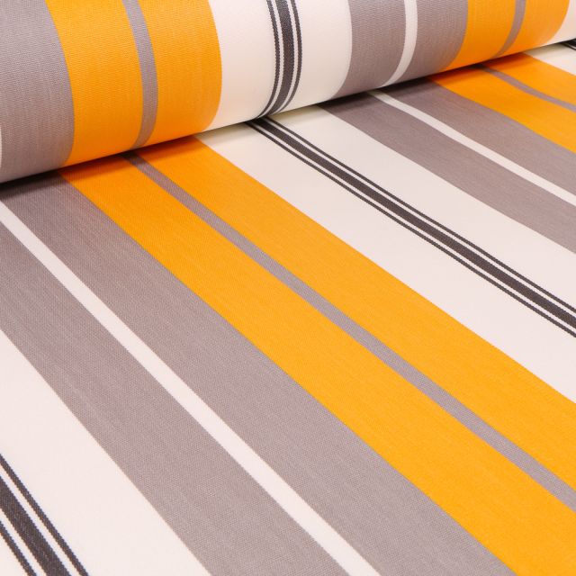 Tissu Toile extérieure Dralon Bonifacio sur fond Jaune