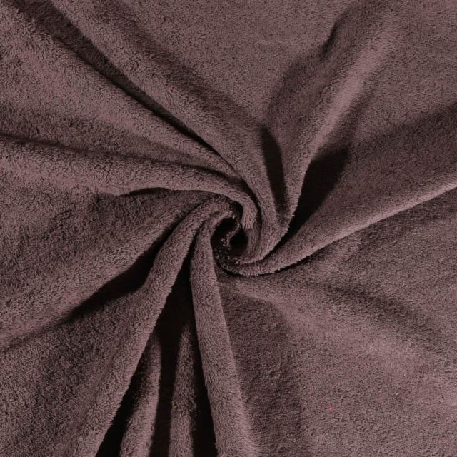Tissu Eponge Deluxe Gris foncé - Par 10 cm