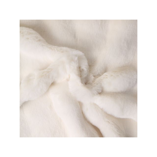 Tissu Fausse fourrure  Nebraska uni Ecru