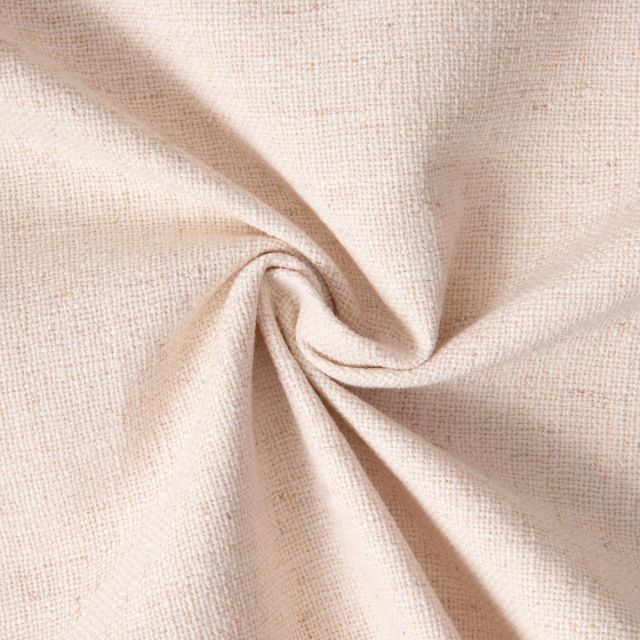 Tissu Toile Polycoton aspect Lin Alix uni Ecru