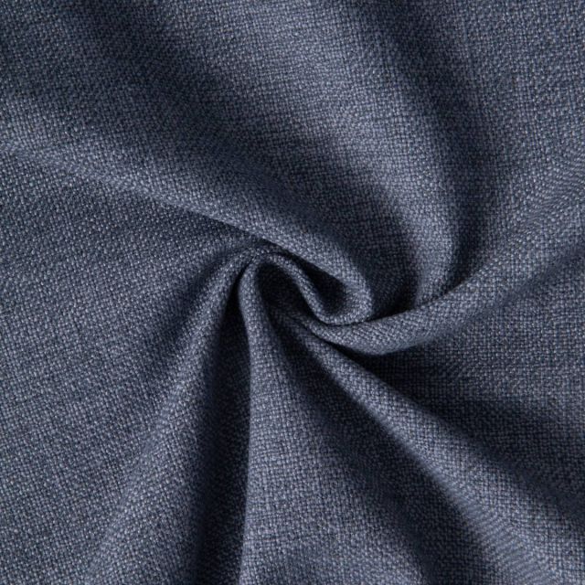 Tissu Toile Polycoton aspect Lin Alix uni Bleu ardoise