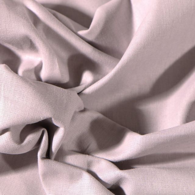 Tissu Coton uni Grande largeur 280cm Santorin Gris - Par 10 cm