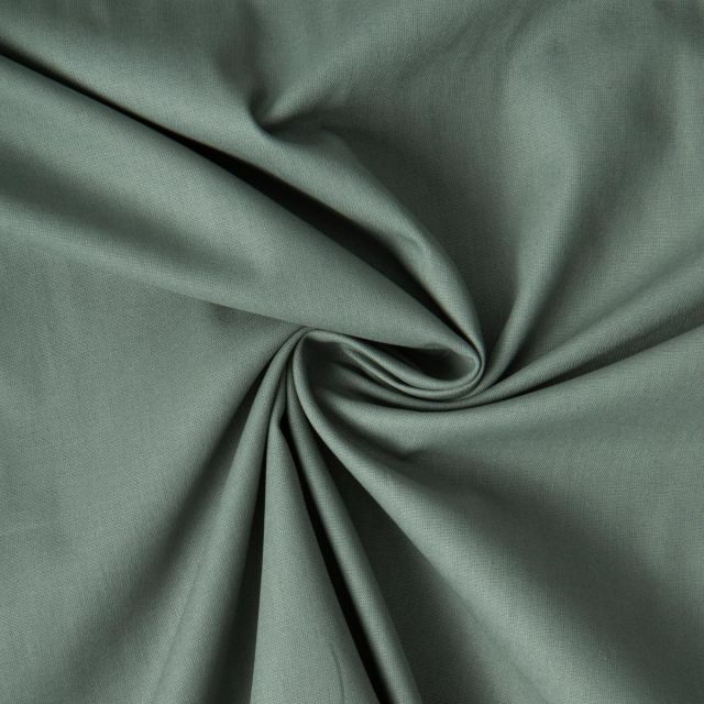 Tissu Coton uni Grande largeur 280cm Santorin Vert sauge