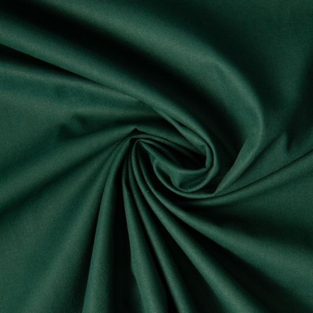 Tissu Coton uni Grande largeur 280cm Santorin Vert sapin