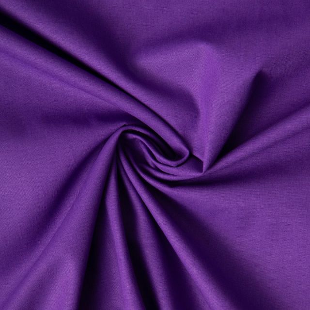 Tissu Coton uni Grande largeur 280cm Santorin Violet