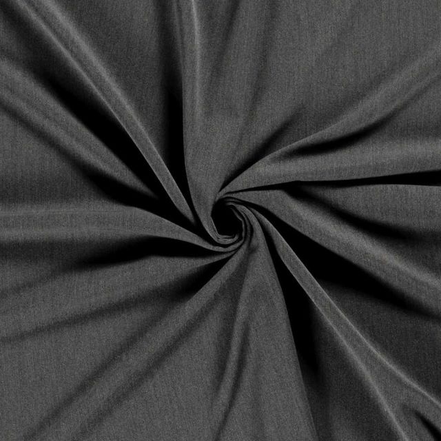 Tissu Gabardine de Viscose extensible Noelia uni Gris