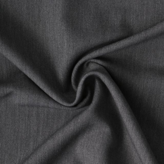 Tissu Gabardine de Viscose extensible Noelia uni Gris souris