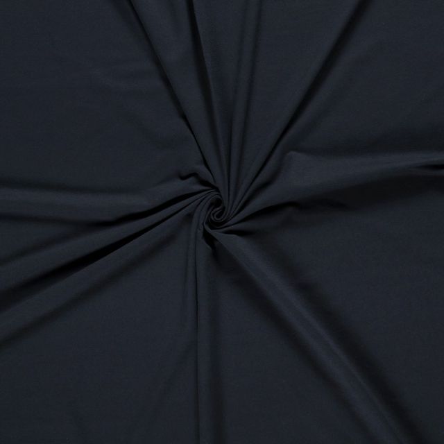 Tissu Sweat léger Soline uni Bleu marine