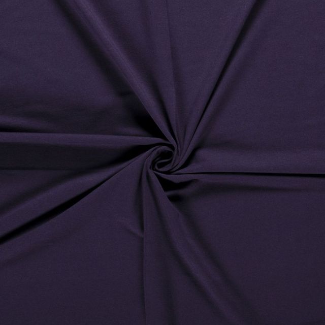 Tissu Sweat léger Soline uni Violet