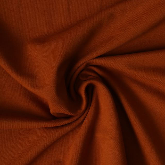 Tissu Sweat léger Soline uni Ocre