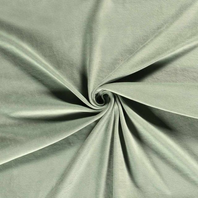 Tissu Velours d'ameublement Eclat d'Intérieur uni Vert menthe