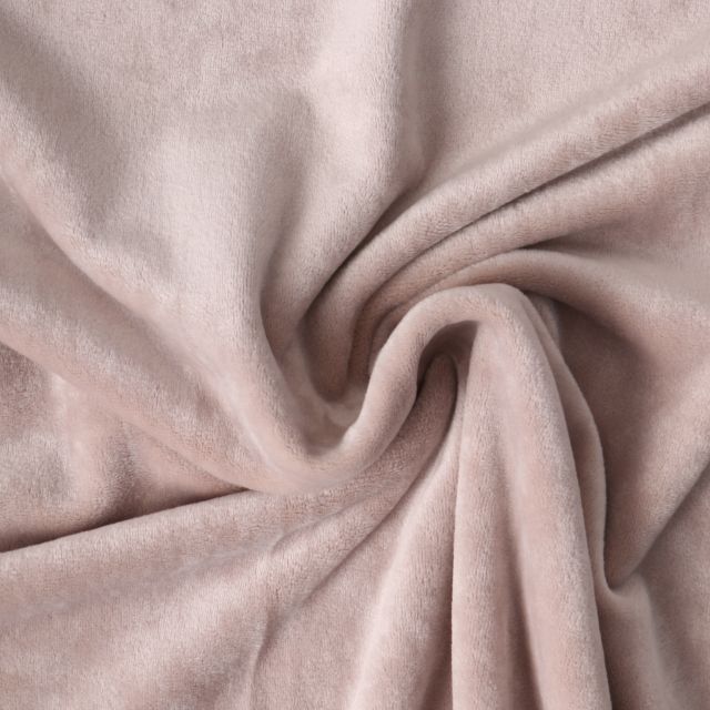 Tissu Velours d'ameublement extensible Alcéa uni Beige