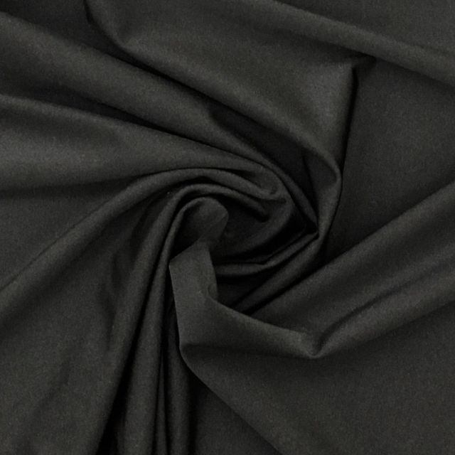 Coupon Tissu Lycra brillant Noir - Coupon de 40 cm