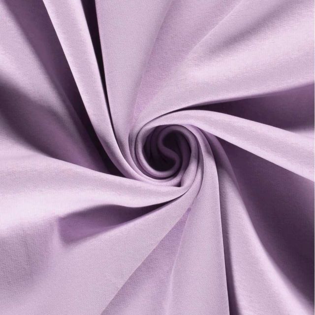 Tissu Molleton Sweat uni Lilas
