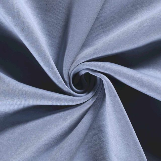 Tissu Molleton Sweat uni Bleu lavande