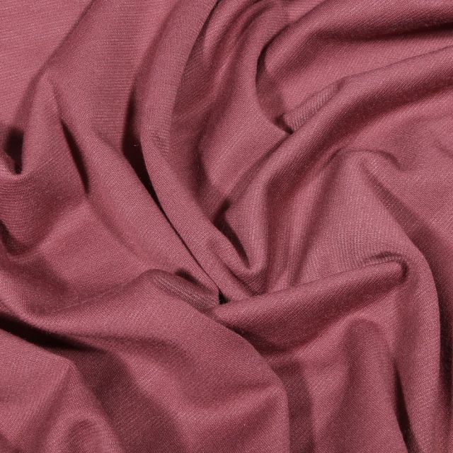 Tissu Jersey Milano uni Vieux rose - Par 10 cm