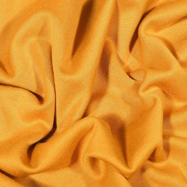 Tissu Jersey Milano uni Ocre - Par 10 cm