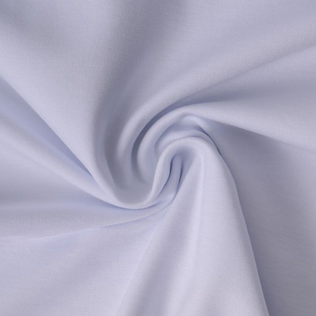 Tissu Jersey Viscose épais Romana uni Blanc