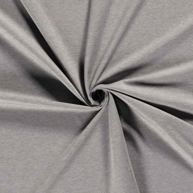 Tissu Jersey Viscose épais Romana uni Gris
