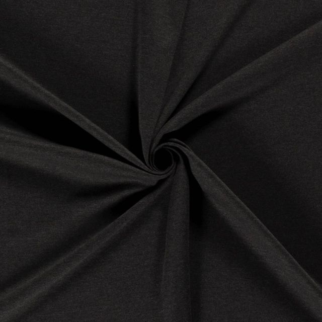 Tissu Jersey Viscose épais Romana uni Gris anthracite