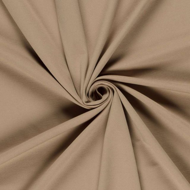 Tissu Jersey Viscose épais Romana uni Beige