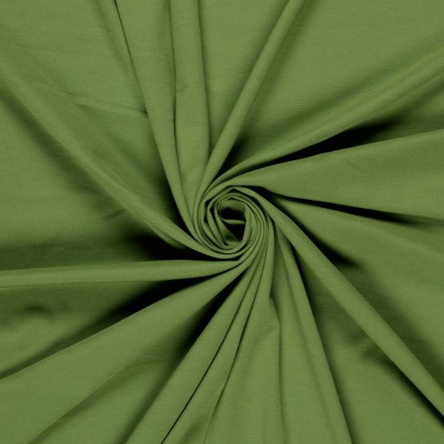 Tissu Jersey Viscose Modena uni Vert olive