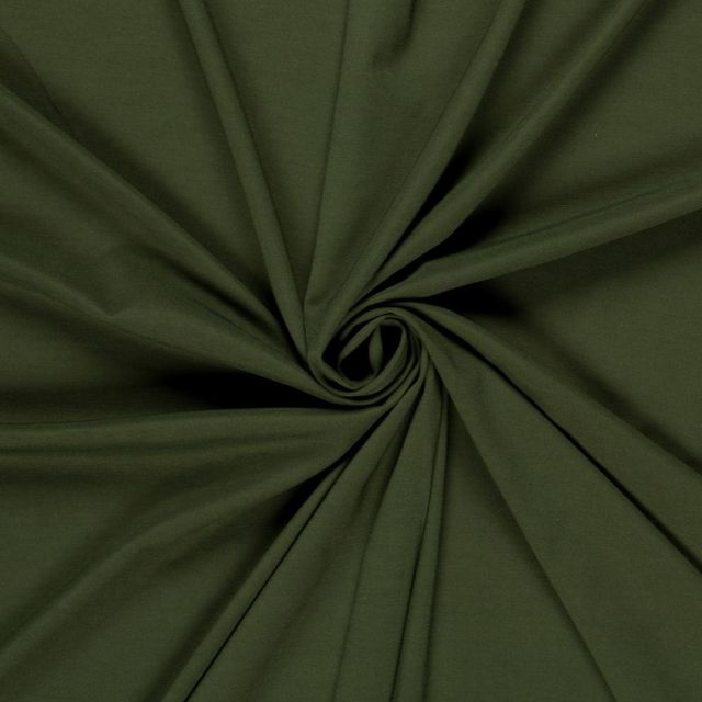 Tissu Jersey Viscose Modena uni Vert foncé
