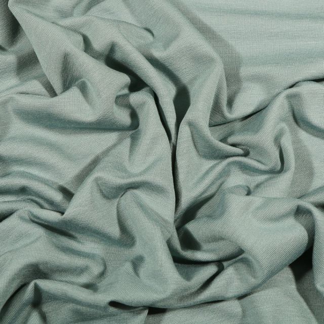 Coupon Tissu Jersey Bambou uni Vert d'eau - Coupon de 270 cm